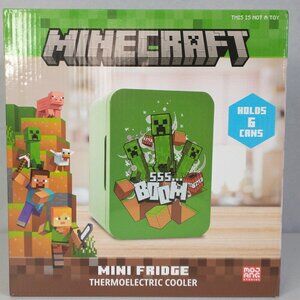 Kid's Electric Cooling Minecraft Mini Fridge | 6-Can | Portable Plug-In AC